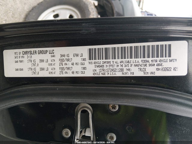 2010 DODGE RAM 1500 1D7RV1GT2AS211288 Photo 8