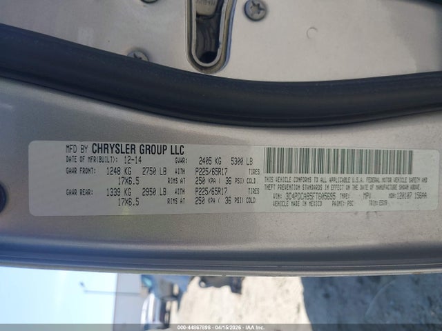 Aukcja sprzedaży 2015 Dodge Journey American Value Pkg, vin: 3C4PDCAB5FT605695, numer aukcji: 44867898