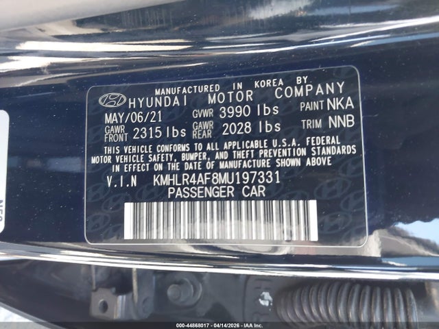 Hyundai Elantra N Line 2021 KMHLR4AF8MU197331 Image 9