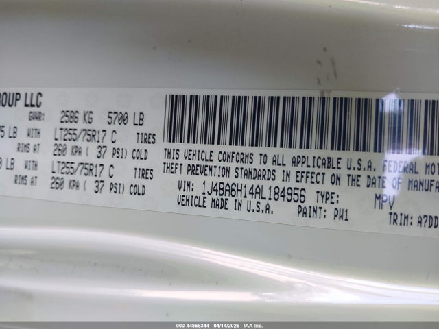 2010 JEEP WRANGLER UNLIMITED 1J4BA6H14AL184956 Photo 8