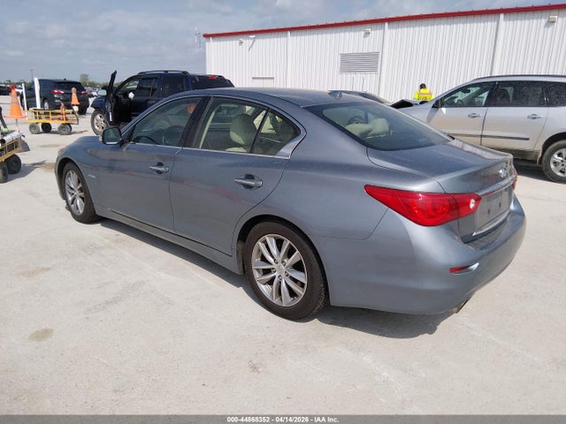 44868352 :رقم المزاد ، JN1AV7AP3EM690923 vin ، 2014 Infiniti Q50 Hybrid Premium مزاد بيع