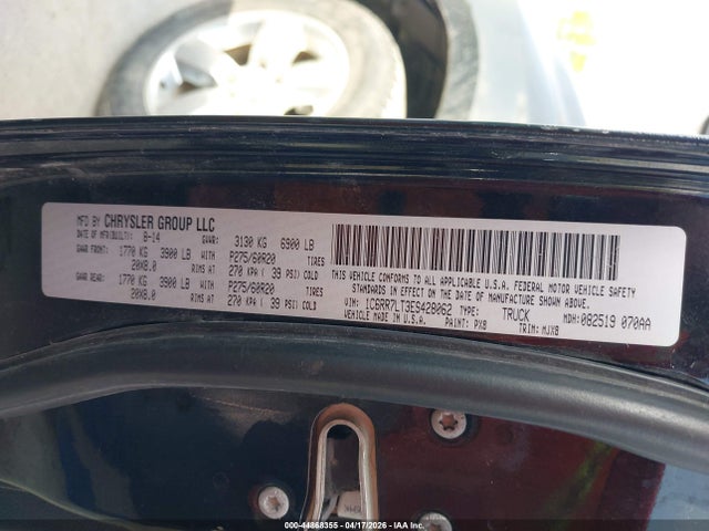 Продажа на аукционе авто 2014 Ram 1500 Big Horn, vin: 1C6RR7LT3ES428062, номер лота: 44868355