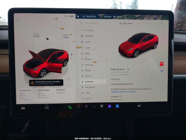 Aukcja sprzedaży 2023 Tesla Model Y Awd/long Range Dual Motor All-wheel Drive, vin: 7SAYGDEE9PF927748, numer aukcji: 44868454