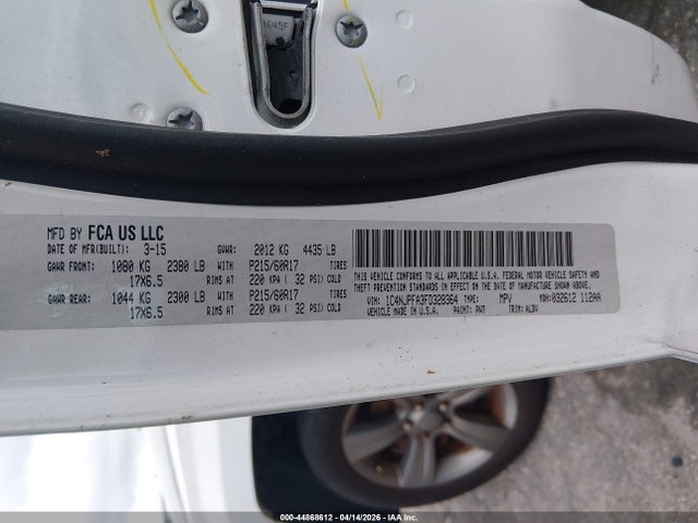 Aukcja sprzedaży 2015 Jeep Patriot High Altitude Edition, vin: 1C4NJPFA3FD328364, numer aukcji: 44868612