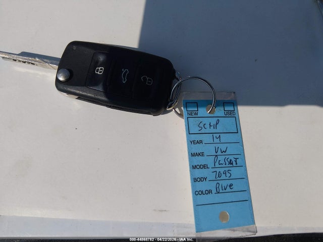 Aukcja sprzedaży 2014 Volkswagen Passat 2.5l Se, vin: 1VWBP7A33EC007095, numer aukcji: 44868782