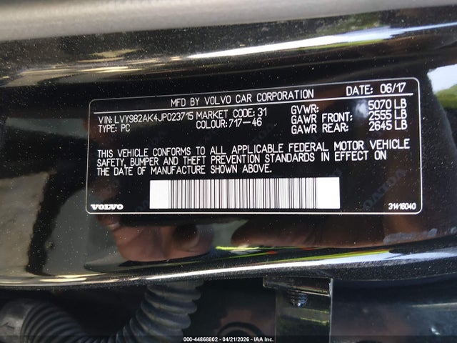 LVY982AK4JP023715 Volvo S90 T5 Momentum