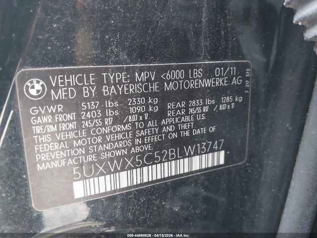2011 BMW X3 5UXWX5C52BLW13747 Photo 8