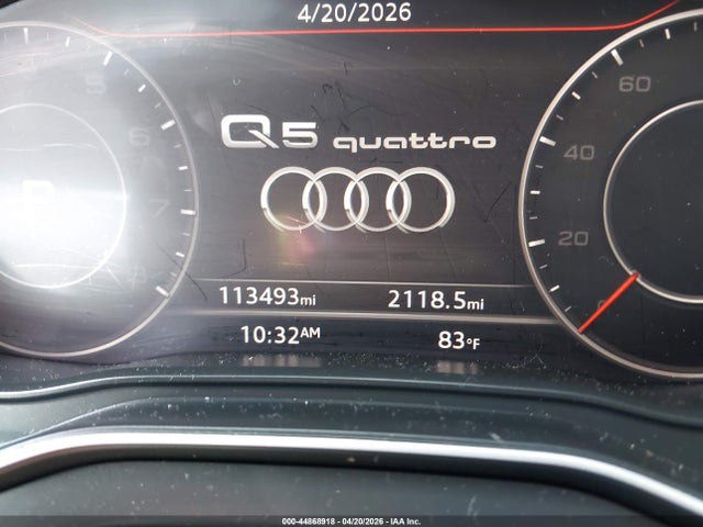 2018 Audi Q5 2.0t Premium/2.0t Tech Premium მანქანა იყიდება აუქციონზე, vin: WA1BNAFYXJ2159959, აუქციონის ნომერი: 44868918