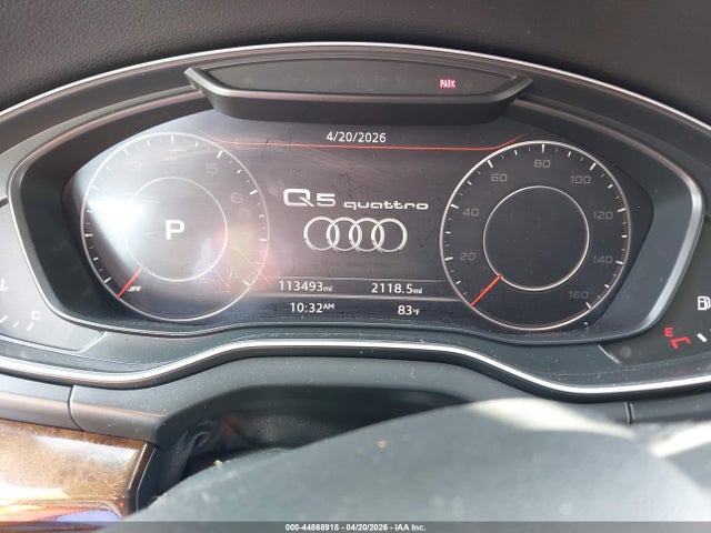 2018 Audi Q5 2.0t Premium/2.0t Tech Premium მანქანა იყიდება აუქციონზე, vin: WA1BNAFYXJ2159959, აუქციონის ნომერი: 44868918