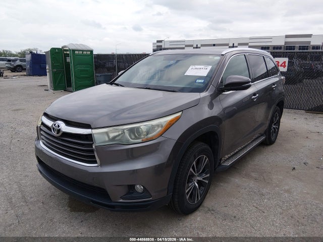 44868938 :رقم المزاد ، 5TDKKRFH8GS127123 vin ، 2016 Toyota Highlander Xle V6 مزاد بيع