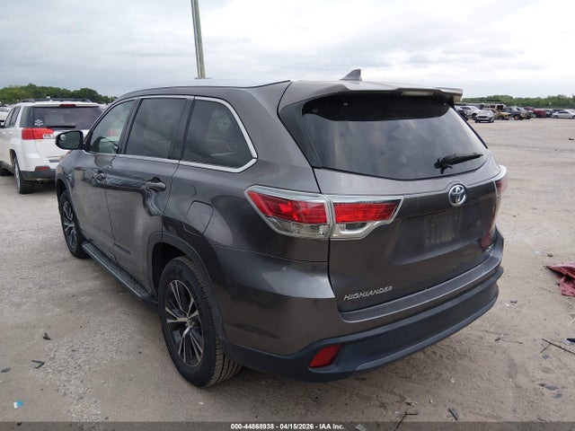 44868938 :رقم المزاد ، 5TDKKRFH8GS127123 vin ، 2016 Toyota Highlander Xle V6 مزاد بيع
