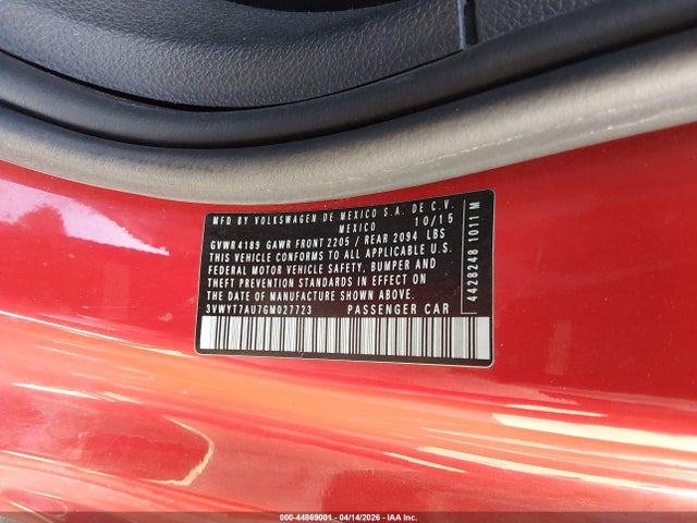 2016 VOLKSWAGEN GOLF GTI 3VWYT7AU7GM027723 Photo 8