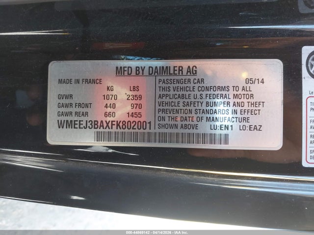 Smart Fortwo Pure 2015 WMEEJ3BAXFK802001 Image 9