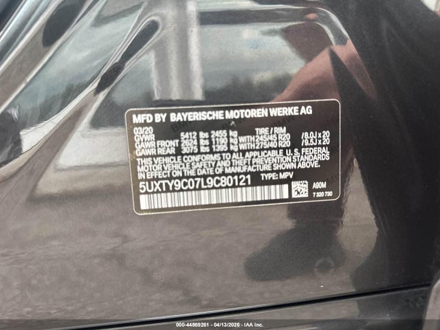 2020 BMW X3 5UXTY9C07L9C80121 Photo 8