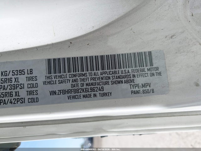 2019 RAM PROMASTER CITY ZFBHRFBB2K6L96249 Photo 8