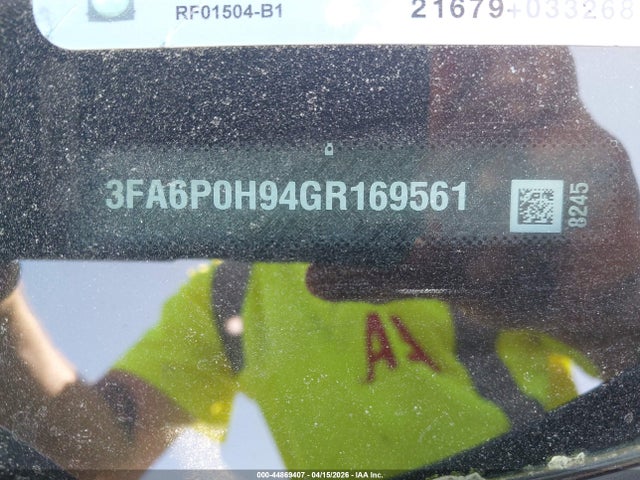 Продажа на аукционе авто 2016 Ford Fusion Se, vin: 3FA6P0H94GR169561, номер лота: 44869407