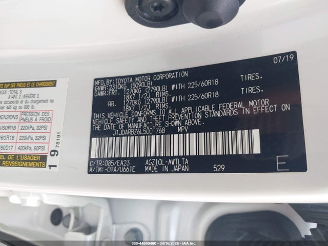 JTJDARBZ6L5001768 Lexus NX 300