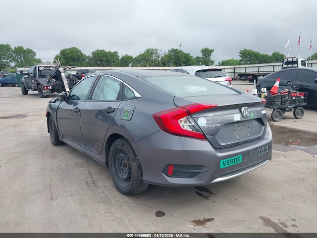 44869502 :رقم المزاد ، 2HGFC2F60LH554312 vin ، 2020 Honda Civic Lx مزاد بيع