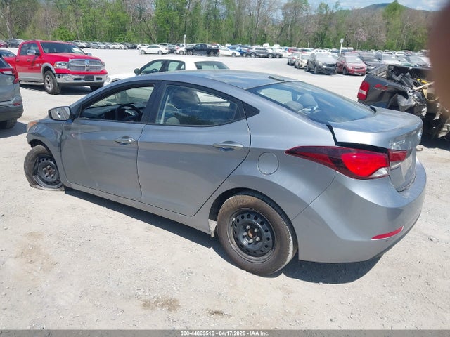 2016 Hyundai Elantra Se მანქანა იყიდება აუქციონზე, vin: 5NPDH4AE6GH759843, აუქციონის ნომერი: 44869516