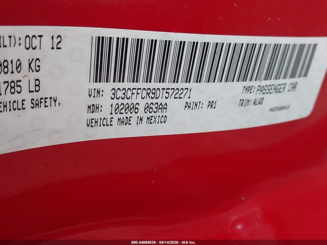 2013 FIAT 500 3C3CFFCR9DT572271 Photo 8