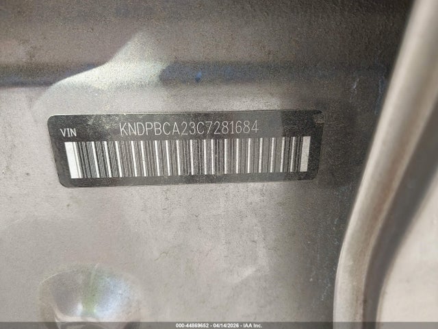 2012 Kia Sportage Lx მანქანა იყიდება აუქციონზე, vin: KNDPBCA23C7281684, აუქციონის ნომერი: 44869652