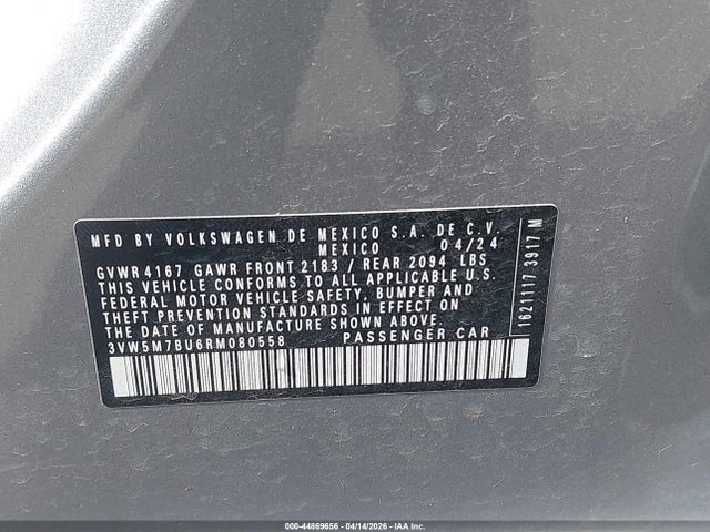 Volkswagen Jetta 1.5t S 2024 3VW5M7BU6RM080558 Image 9