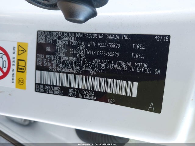 44869671 :رقم المزاد ، 2T2ZZMCA0HC048247 vin ، 2017 Lexus Rx 350 مزاد بيع