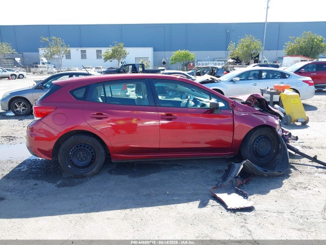 2018 Subaru Impreza 2.0i მანქანა იყიდება აუქციონზე, vin: 4S3GTAA60J3720459, აუქციონის ნომერი: 44869718