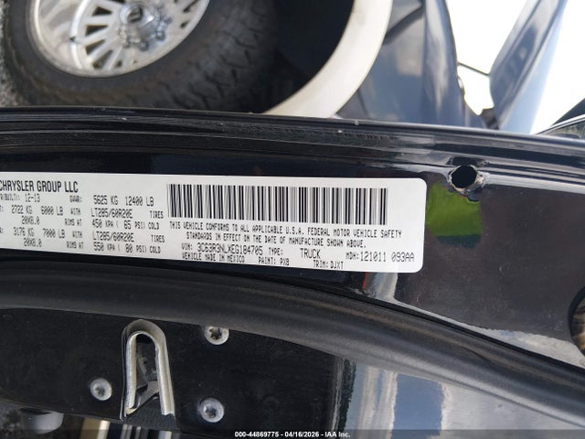 44869775 :رقم المزاد ، 3C63R3NLXEG184705 vin ، 2014 Ram 3500 Longhorn مزاد بيع