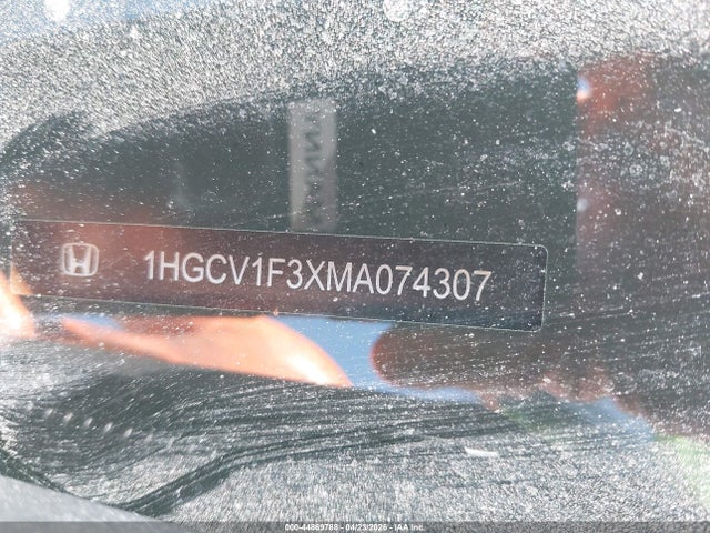 Aukcja sprzedaży 2021 Honda Accord Sport, vin: 1HGCV1F3XMA074307, numer aukcji: 44869788