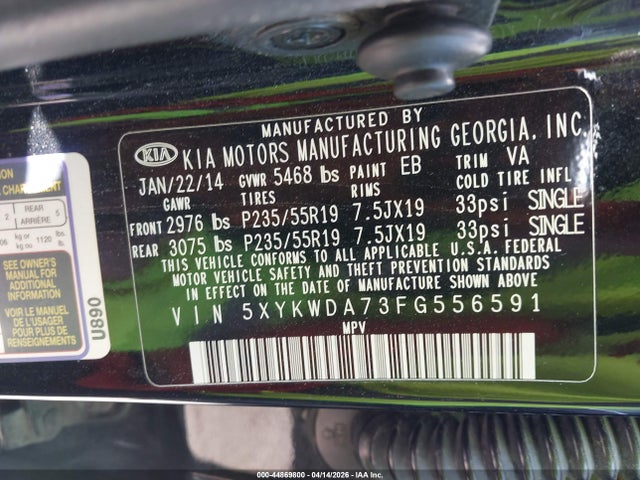 2015 KIA SORENTO 5XYKWDA73FG556591 Photo 8