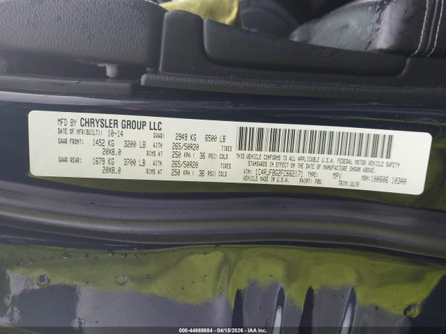 1C4RJFBG2FC662171 Jeep Grand Cherokee Limited