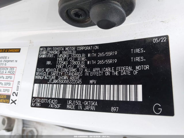 Lexus Gx 460 Premium 2022 JTJAM7BXXN5332045 Image 9