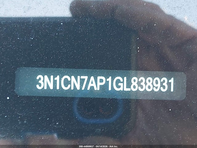 Nissan Versa 1.6 Sv 2016 3N1CN7AP1GL838931 Image 9