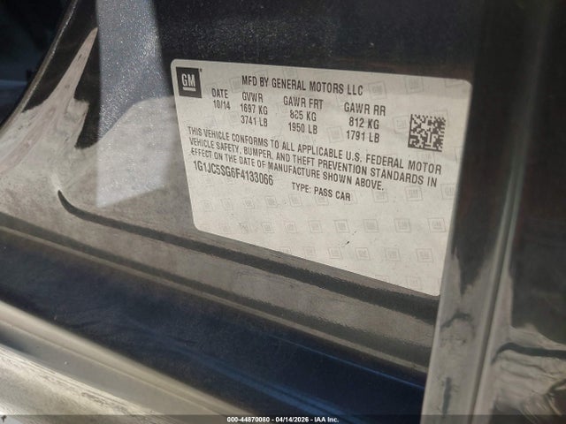 1G1JC5SG6F4133066 Chevrolet Sonic Lt Auto