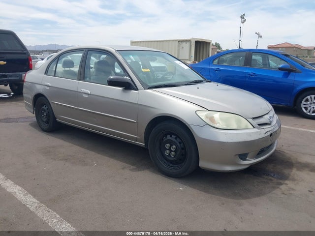 44870178 :رقم المزاد ، 2HGES16554H623058 vin ، 2004 Honda Civic Lx مزاد بيع
