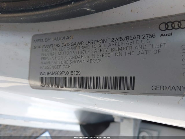 WAUFMAFC9FN015109 Audi A6 3.0 Tdi Premium Plus