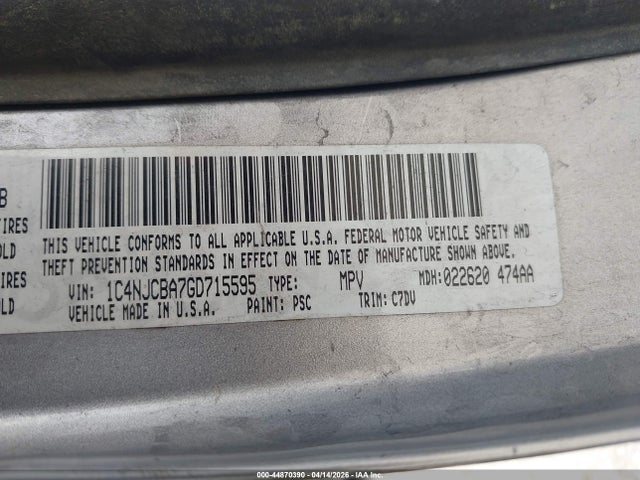 2016 JEEP COMPASS 1C4NJCBA7GD715595 Photo 8