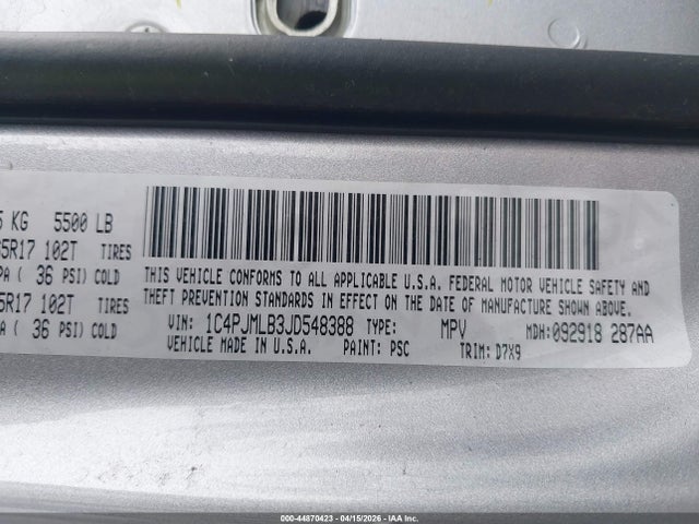 2018 JEEP CHEROKEE 1C4PJMLB3JD548388 Photo 8