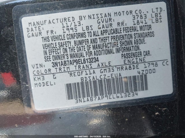 2014 NISSAN SENTRA 3N1AB7AP9EL613234 Photo 8