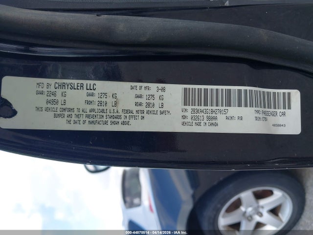 Продажа на аукционе авто 2008 Dodge Charger, vin: 2B3KA43G18H270157, номер лота: 44870514