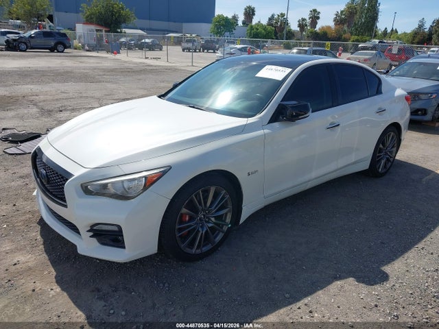 2016 Infiniti Q50 3.0t Red Sport 400 მანქანა იყიდება აუქციონზე, vin: JN1FV7ARXGM451878, აუქციონის ნომერი: 44870535