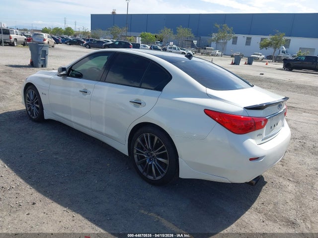 2016 Infiniti Q50 3.0t Red Sport 400 მანქანა იყიდება აუქციონზე, vin: JN1FV7ARXGM451878, აუქციონის ნომერი: 44870535