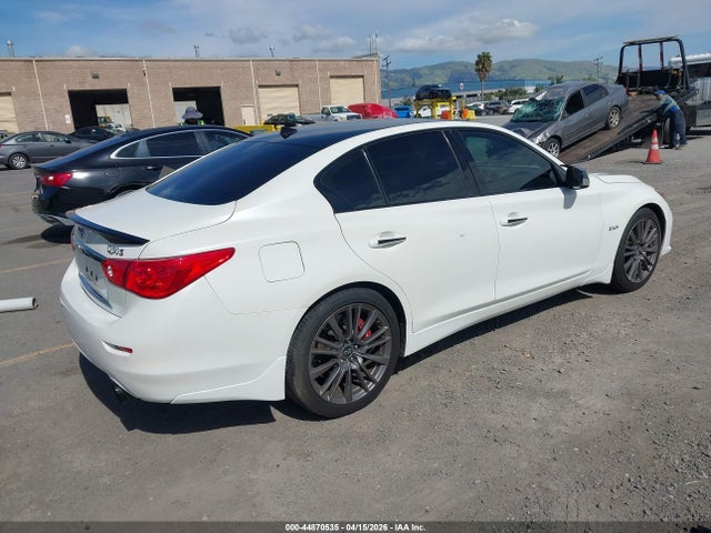 2016 Infiniti Q50 3.0t Red Sport 400 მანქანა იყიდება აუქციონზე, vin: JN1FV7ARXGM451878, აუქციონის ნომერი: 44870535