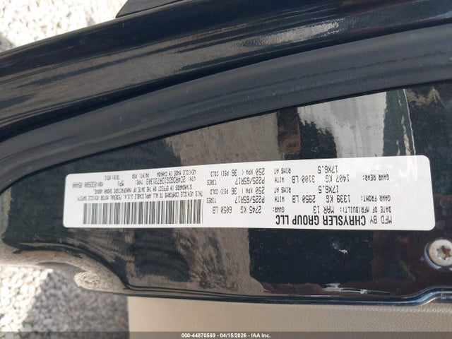 44870569 :رقم المزاد ، 2C4RDGDG1DR731303 vin ، 2013 Dodge Grand Caravan Crew مزاد بيع