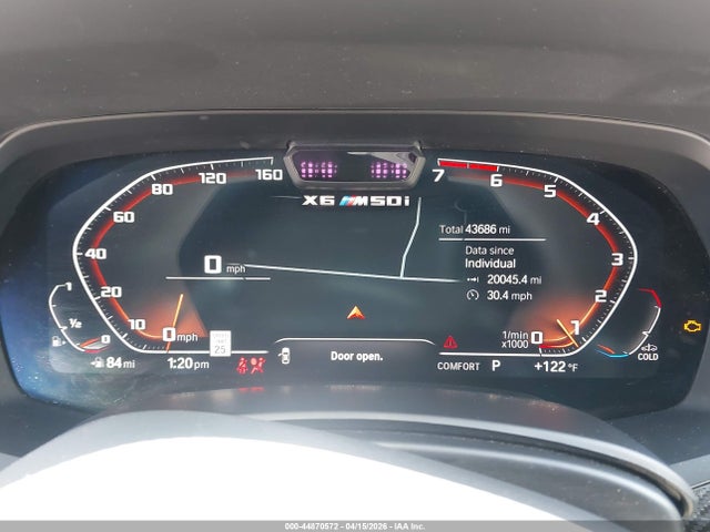 Aukcja sprzedaży 2021 Bmw X6 M50i, vin: 5UXCY8C05M9E21862, numer aukcji: 44870572