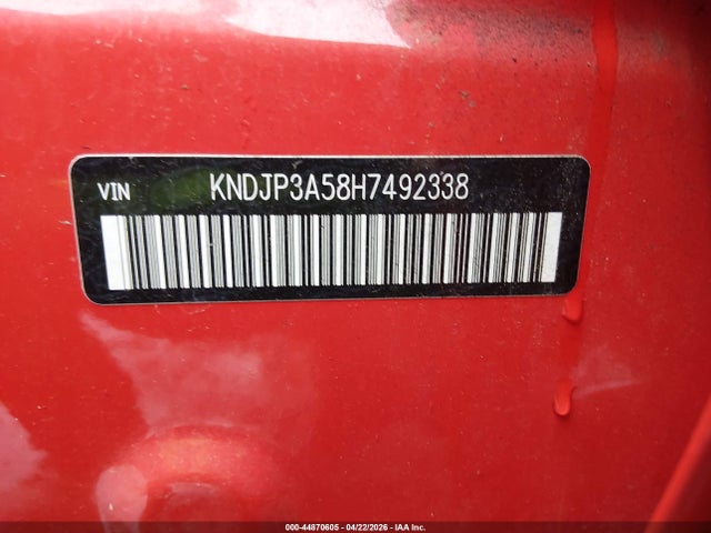 KNDJP3A58H7492338 KIA SOUL +