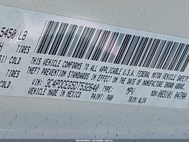 Продажа на аукционе авто 2013 Dodge Journey R/t, vin: 3C4PDCEG5DT532640, номер лота: 44870610