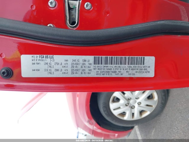 2019 DODGE JOURNEY 3C4PDCAB0KT746880 Photo 8