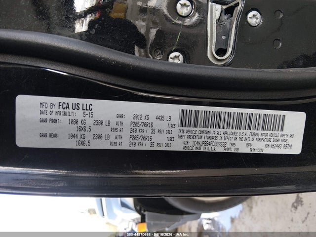 1C4NJPBB4FD397692 Jeep Patriot Sport